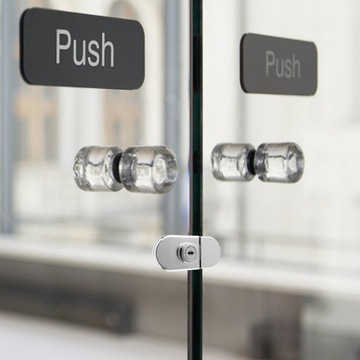 1 шт. СТЕКЛЯННЫЙ ЗАМОК ДЛЯ ГАРДЕРОБА ДВЕРНЫЕ ЗАМКИ БИЗНЕС-ЗАЩЕЛКА