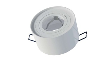 ZESTAW OPRAWA CLEO BIAŁA+GNIAZDO GU10+ ŻARÓWKA 8W