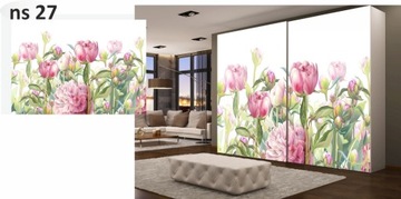 Дверная наклейка гардеробной мебель шпон до размера