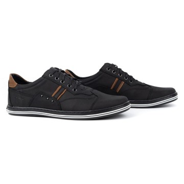 МУЖСКАЯ ОБУВЬ ПОВСЕДНЕВНАЯ КОЖАНАЯ ПОЛЬСКАЯ 1801N ЧЕРНАЯ 43