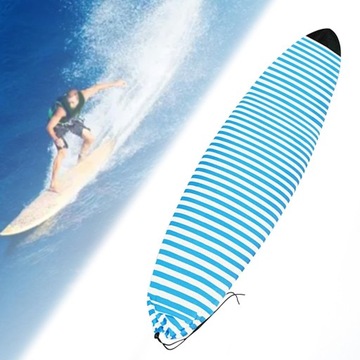 Pokrowiec na skarpetki na deskę surfingową Lekki, rozciągliwy pokrowiec ochronny 200 cm x 50 cm Niebieski