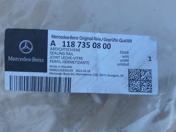 MERCEDES CLA W118 ПРОКЛАДКА ДВЕРИ ЗАДНЯЯ СПРАВА