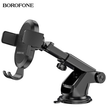 Автомобильный держатель Borofone BH39 на окно/кабину, присоска, черный
