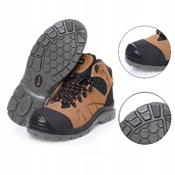 BUTY ROBOCZE obuwie ochronne BHP trzewiki WODOODPORNE PODNOSEK S3 r.45