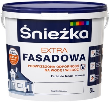 SNIEZKA EXTRA ФАСАДНАЯ КРАСКА СНЕЖКА БЕЛАЯ 5Л