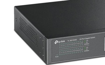 Коммутатор 24-портовый TPLINK TL-SG1024D GIGABIT DESK RACK