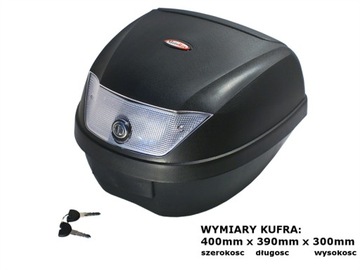 KUFER Z PŁYTĄ YM-807 REF SKUTER MOTOCYKL NA 1 KASK
