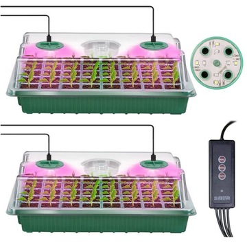 НАБОР ДЛЯ ПРОРАЩИВАНИЯ СЕМЯН С ЛАМПОЙ ДЛЯ РОСТА И РЕГУЛИРОВКОЙ ВЛАЖНОСТИ