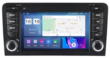 RADIO GSP ANDROID AUDI A3 8P 2003-2012 CARPLAY WIFI USB 4/64GB MODEM SIM