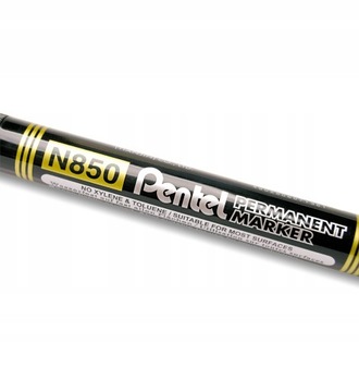Marker PERMANENTNY PENTEL N850 OKRĄGŁY czarny black pisak