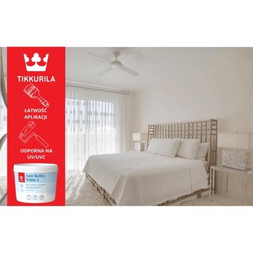 TIKKURILA ANTI-REFLEX WHITE 2 10л БЕЛАЯ ЛАТЕКСНАЯ КРАСКА ДЛЯ МАТОВЫХ ПОТОЛКОВ
