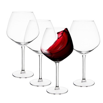 4 duże kieliszki do wina czerwonego prosecco XXL 750ml Rubin Altom Design