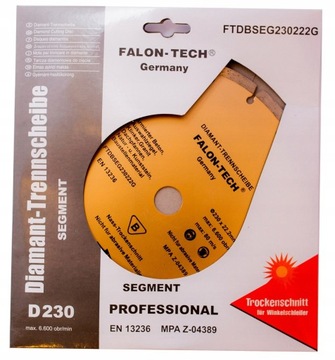 АЛМАЗНЫЙ ДИСК 230 x 22,2 FALON TECH SEGMENT