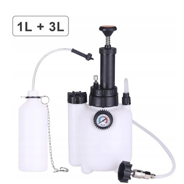 3l+1l zestaw ręczny do wymiany płynu hamulcowego z manometrem