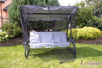 Универсальная москитная сетка для садовых качелей ЧЕРНАЯ водонепроницаемая молния