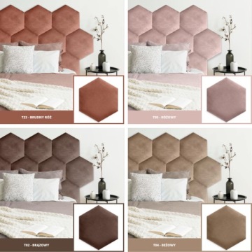 Шестигранные сотовые панели с обивкой