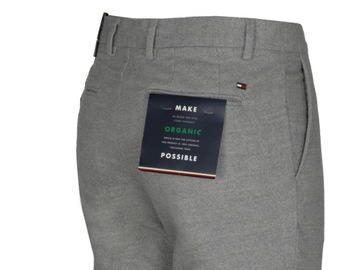 TOMMY HILFIGER spodnie męskie chinos siwe, 31/32