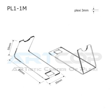 Podstawka PL1 na długopisy - POZIOMZ PLEXI