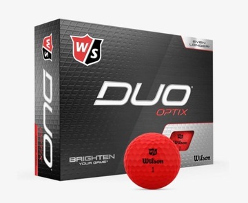 Мячи для гольфа Wilson Staff Duo Optix, красные матовые