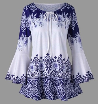 bluzka plus size grecka majolika fajans
