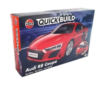 Складная модель Audi R8 Coupe QUICKBUILD AIRFIX кирпичи Лицензия