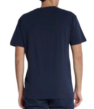 Tommy Jeans T-shirt męski granatowy Linear Chest DM0DM16878 Regular Fit XXL