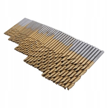 ZESTAW WIERTEŁ DO METALU 50sztuk HSS 1-3mm