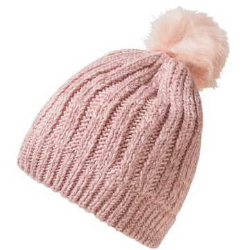 NAME IT Czapka zimowa różowa pompon r. 46/47