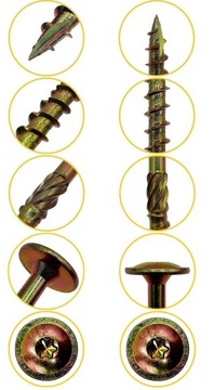 СТОЛЯРНЫЕ ВИНТЫ ПО ДЕРЕВО 6х100 TORX ШАЙБА С ПЛАСТИННОЙ ГОЛОВКОЙ DMX 100шт.