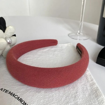 2023 New Fashion Red Headband for Women Korean Girls Wide Side Hair Bands