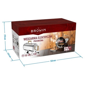 Портативная электрическая балконная коптильня 2в1 духовка BROWIN 330020