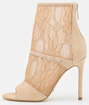 Guess FL5DYNLAC10 Beige Botki na Obcasie r.41