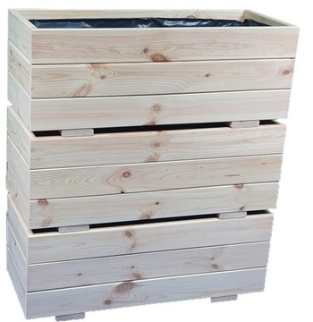 САДОВЫЙ ЦВЕТОЧНЫЙ ГОРШОК ДЕРЕВЯННЫЙ ГОРШОК С ВСТАВКОЙ из ФОЛЬГИ ЦВЕТЫ 100 СМ В СБОРЕ!!