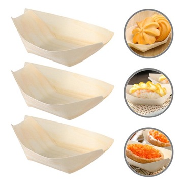 POJEMNIKI DO SERWOWANIA SUSHI TALERZ W KSZTAŁCIE ŁODZI