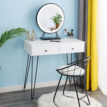 ЗЕРКАЛО ДЛЯ МАКИЯЖА НАСТОЛЬНОЕ ЗЕРКАЛО СО СВЕТОДИОДНОЙ ПОДСВЕТКОЙ 40*40 СМ ХОЛОДНЫЙ БЕЛЫЙ