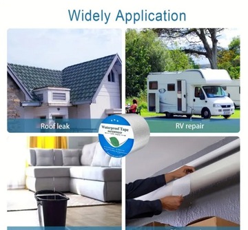 РЕМОНТНАЯ КЛЕЯЩАЯ ЛЕНТА ШИРИНА 10 СМ Х 5 М ВОДОНЕПРОНИЦАЕМАЯ УПЛОТНИТЕЛЬНАЯ