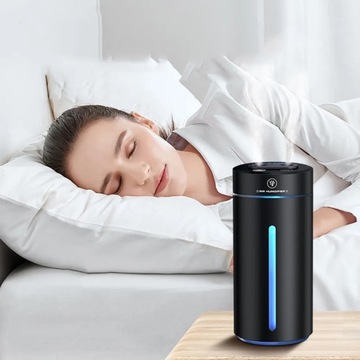 АВТОМОБИЛЬНЫЙ УВЛАЖНИТЕЛЬ ВОЗДУХА, ЦВЕТНАЯ СВЕТОДИОДНАЯ ПОДСВЕТКА, 3 РЕЖИМА РАСПЫЛЕНИЯ