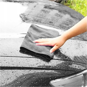 5X ПОЛОТЕНЦЕ ИЗ МИКРОФИБРЫ ДЛЯ МЫТЬЯ И СУШКИ АВТОМОБИЛЕЙ 300г 30см ЧЕРНЫЕ