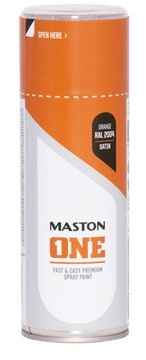 Farba w sprayu pomarańcz RAL2012 400ml -MASTON ONE
