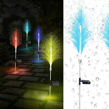2x СВЕТОДИОДНАЯ СОЛНЕЧНАЯ ЛАМПА ЦВЕТЫ 80см САД RGB