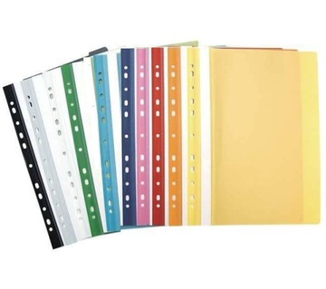 PP BINDER С ПЕРФОРАЦИЕЙ - 10 шт. - МИКС ЦВЕТОВ