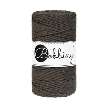 Sznurek do makramy Bobbiny 3PLY 3mm Brąz Espresso