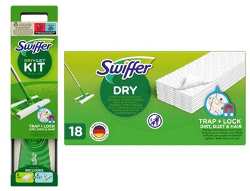 SWIFFER SWEEPER MOP+ŚCIERECZKI 26/SUCHE i 3/MOKRE