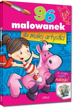 96 MALOWANEK DLA MAŁEJ ARTYSTKI KOLOROWANKI