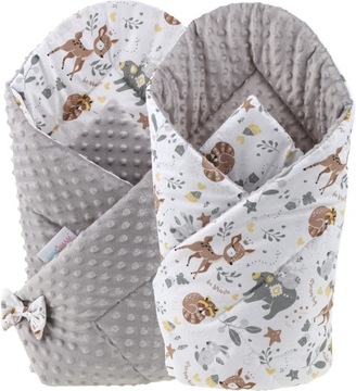 BABYMAM ROŻEK BECIK NIEMOWLĘCY OTULACZ MINKY 80x80