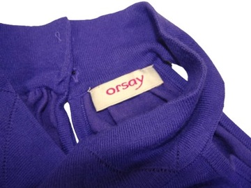 ORSAY sweterek tunika fiolet 36 S/M