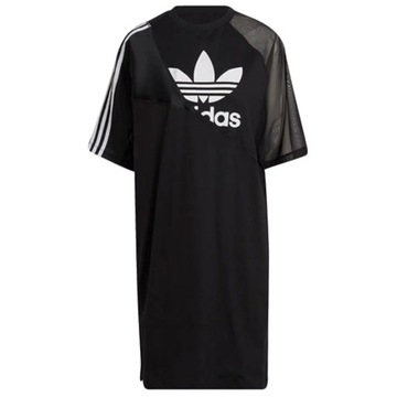 adidas Adicolor Split Trefoil Tee Dress HC0637 32 Czarne