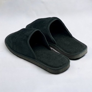 Pánske papuče bavlnené papuče čierne 41