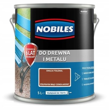 FARBA DREWNO METAL NOBILES BRĄZ CZEKOLADA 0,9L
