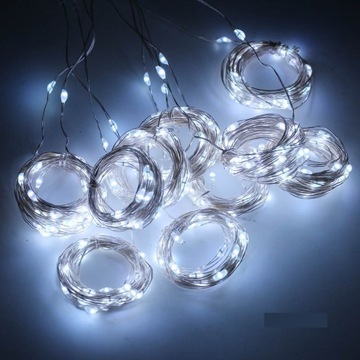 Kurtyna świetlna girlanda 300 LED druciki 3x3 USB